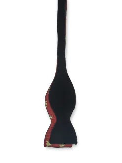 Favourbrook Black Velvet with Red Gold Bees Contrast Large Party Bow Tie- Bow Ties