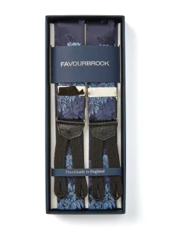 Favourbrook Blue Bourgainville Silk Braces- Braces