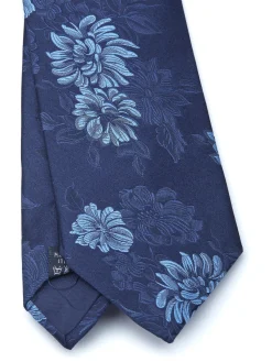 Favourbrook Blue Bourgainville Silk Tie- Ties