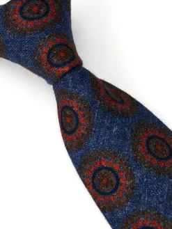 Favourbrook Blue Chaldon Wool Tie- Ties