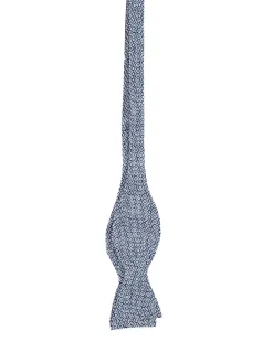 Favourbrook Blue Culcross Linen Bow Tie- Bow Ties