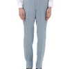 Favourbrook Blue Culcross Linen Windsor Trouser- Trousers