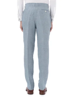 Favourbrook Blue Culcross Linen Windsor Trouser- Trousers