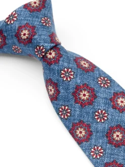 Favourbrook Blue Lanyon Silk Tie- Ties