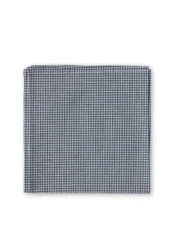 Favourbrook Blue Pattern Cotton/Silk Pocket Square- Pocket Squares