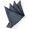 Favourbrook Blue Sandham Silk Pocket Square- Pocket Squares