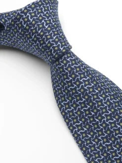 Favourbrook Blue Sandham Silk Tie- Royal Ascot | Ties