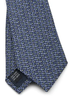 Favourbrook Blue Sandham Silk Tie- Royal Ascot | Ties