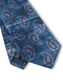 Favourbrook Blue Shirburn Paisley Wool Tie- Ties