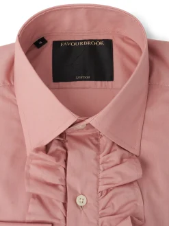Favourbrook Blush Pink Stanfield Cotton Large Frill Shirt- Shirts