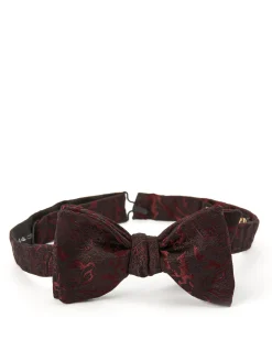Favourbrook Burgundy Albert Silk Bow Tie- Bow Ties