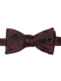 Favourbrook Burgundy Albert Silk Bow Tie- Bow Ties