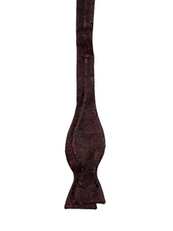 Favourbrook Burgundy Albert Silk Bow Tie- Bow Ties