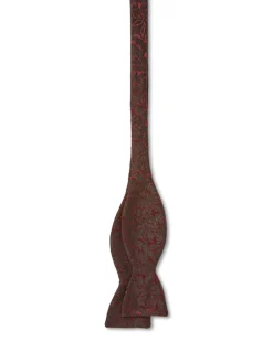 Favourbrook Burgundy Albert Silk Bow Tie- Bow Ties