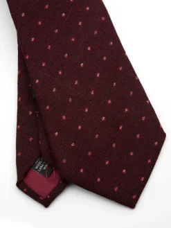 Favourbrook Burgundy Beddingham Wool Tie- Ties