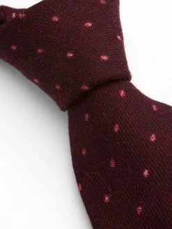 Favourbrook Burgundy Beddingham Wool Tie- Ties