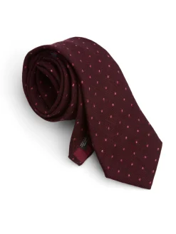 Favourbrook Burgundy Beddingham Wool Tie- Ties