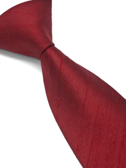 Favourbrook Burgundy Douppion Silk Tie- Ties