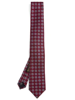 Favourbrook Burgundy Firle Silk Tie- Ties