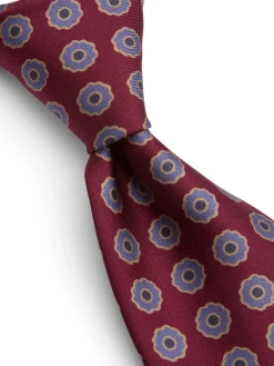 Favourbrook Burgundy Firle Silk Tie- Ties