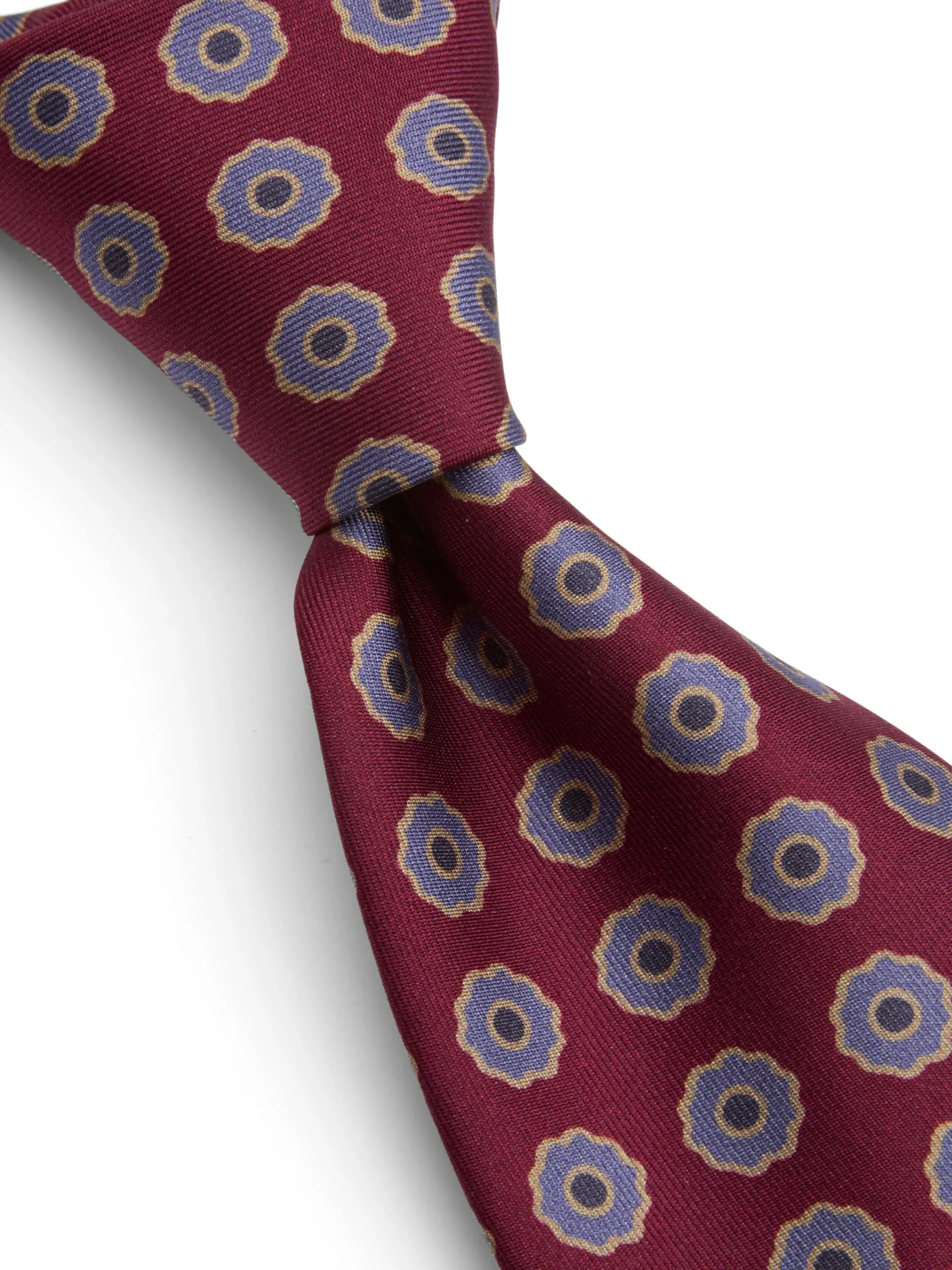 Favourbrook Burgundy Firle Silk Tie- Ties