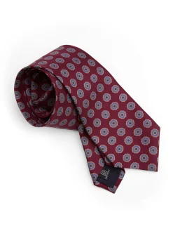 Favourbrook Burgundy Firle Silk Tie- Ties