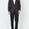 Favourbrook Burgundy Heathcote Paisley Shawl Lapel Dinner Jacket- Occasionwear | Dinner Jackets