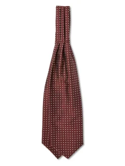 Favourbrook Burgundy Pickwick Silk Cravat- Scarves & Cravats