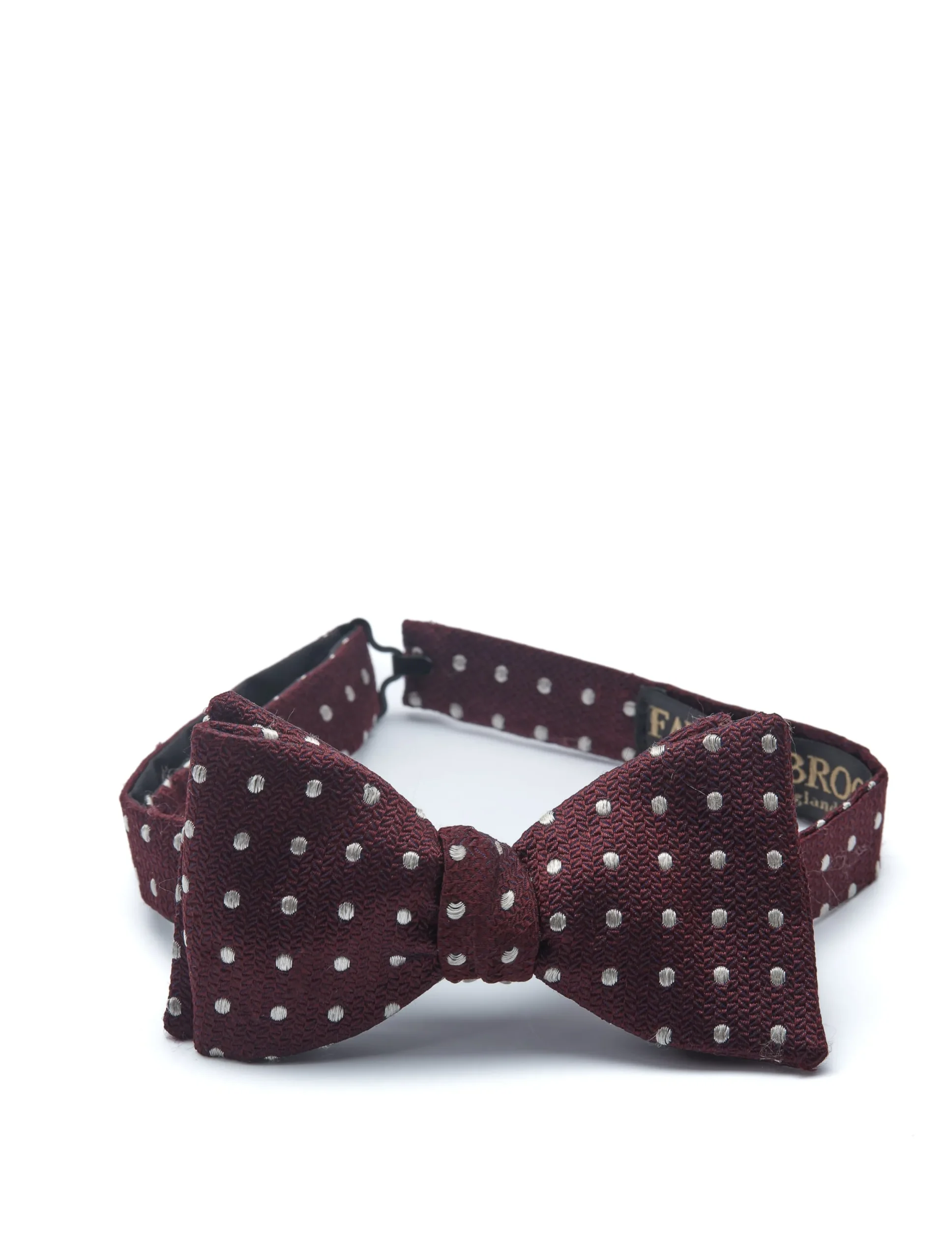 Favourbrook Burgundy Pickwick Silk Large Party Bow Tie- Bow Ties
