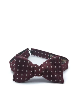 Favourbrook Burgundy Pickwick Silk Pleated Cummerbund & Bow Tie Set- Bow Ties & Cummerbund Sets