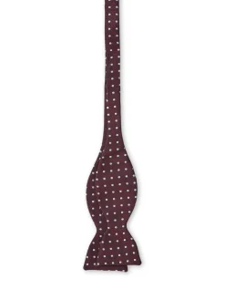 Favourbrook Burgundy Pickwick Silk Pleated Cummerbund & Bow Tie Set- Bow Ties & Cummerbund Sets