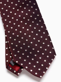 Favourbrook Burgundy Pickwick Silk Tie- Ties