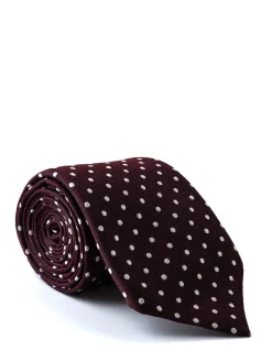 Favourbrook Burgundy Pickwick Silk Tie- Ties