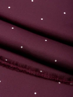 Favourbrook Burgundy Spot Silk Scarf- Scarves & Cravats