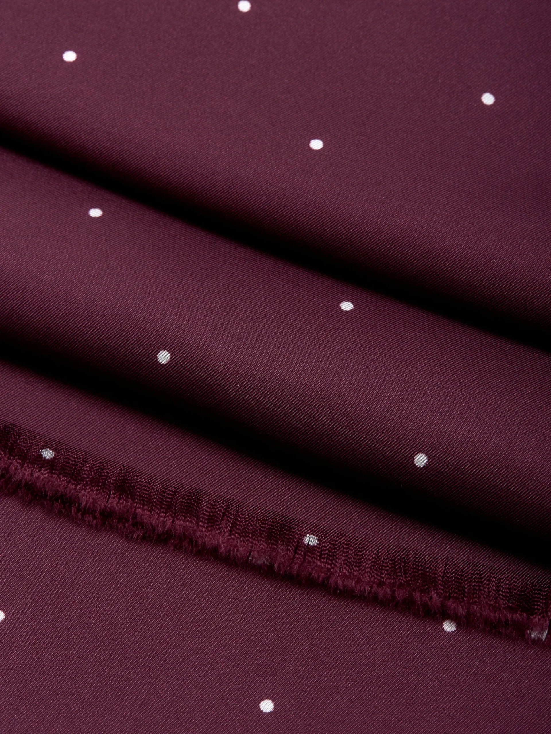 Favourbrook Burgundy Spot Silk Scarf- Scarves & Cravats