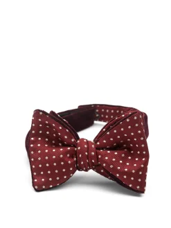 Favourbrook Burgundy Velvet with Burgundy Pickwick Contrast Large Party Bow Tie- Bow Ties