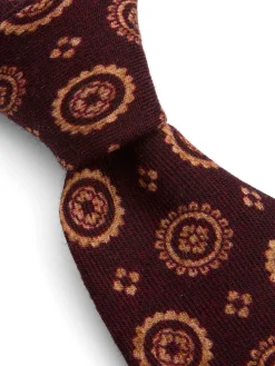Favourbrook Burgundy Wilmington Wool Tie- Ties