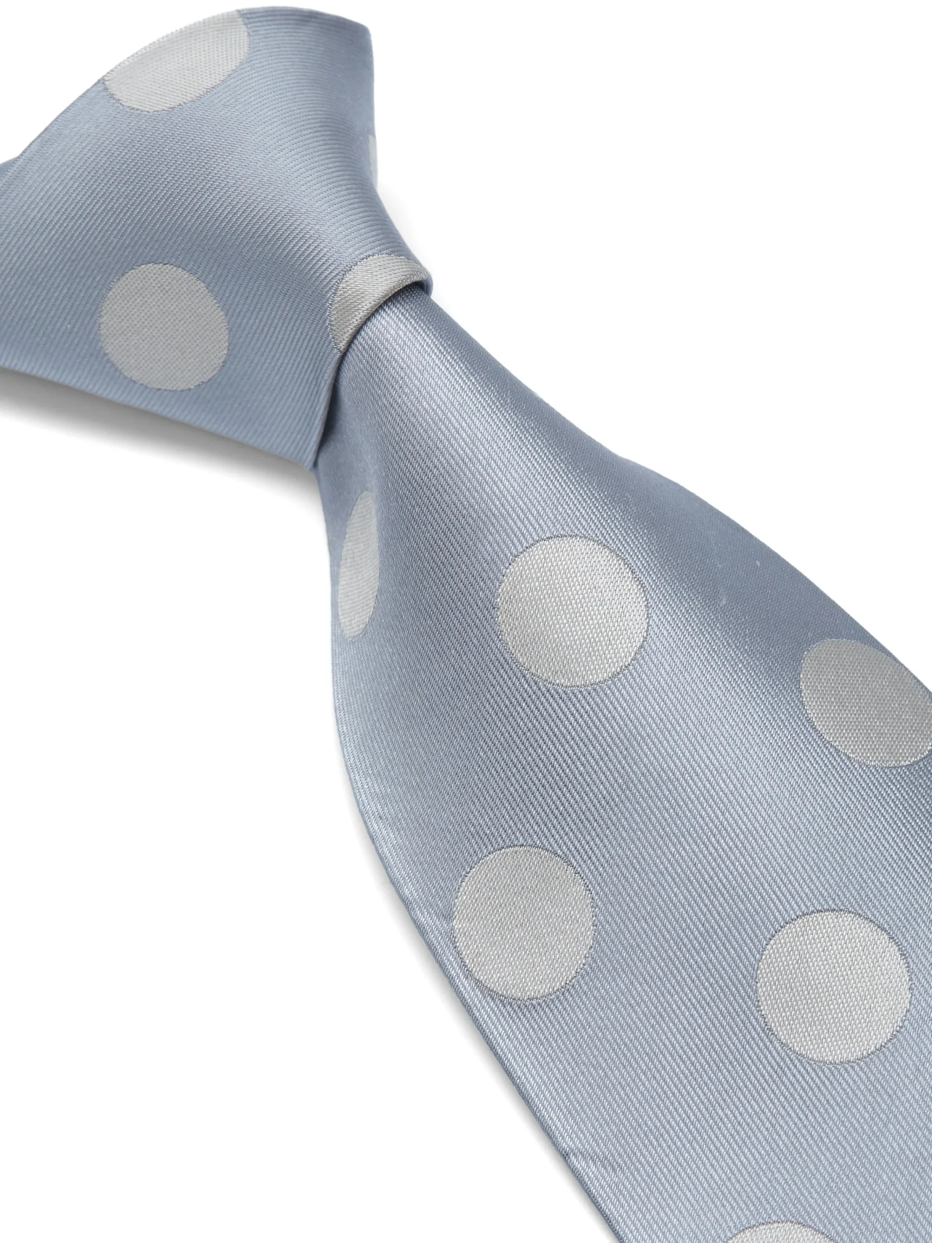 Favourbrook Cambridge Spot Grey/Cream Silk Tie- Royal Ascot | Ties
