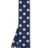 Favourbrook Cambridge Spot Navy/Silver Silk Tie- Ties