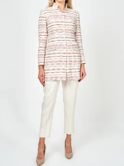 Favourbrook Camden Jacket Ivory Multi Crosby Linen-Women Short Jackets | Jackets & Coats