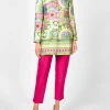 Favourbrook Camden Jacket Pink Green Rockingham Silk Satin-Women Short Jackets | Jackets & Coats