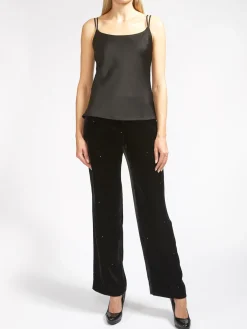 Favourbrook Camisole Bias Top Black Heavy Crepe Satin-Women Eveningwear | Eveningwear