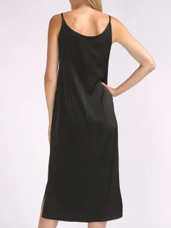 Favourbrook Camisole Dress Black Heavy Crepe Satin-Women Eveningwear | Eveningwear