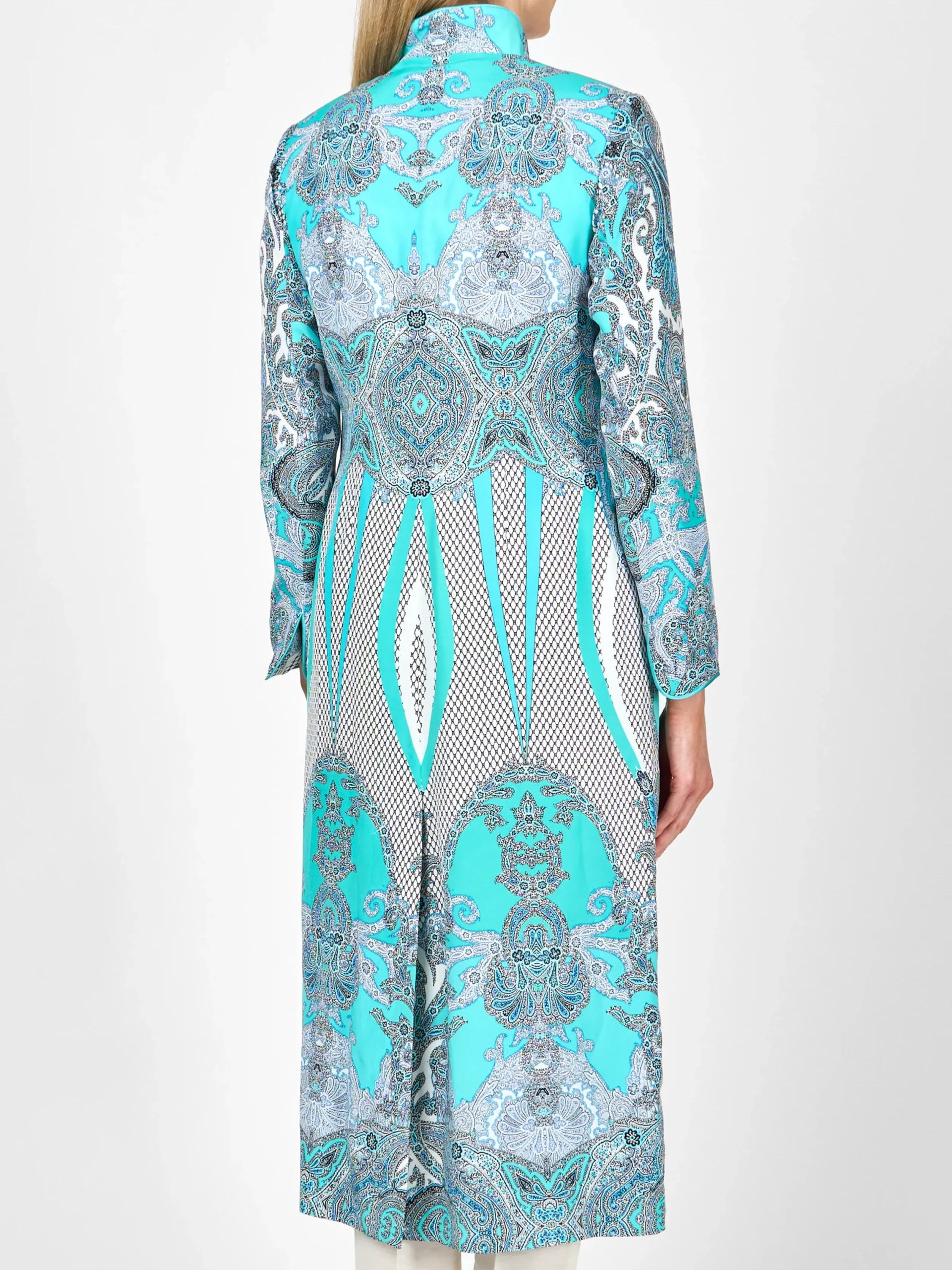 Favourbrook Carnaby Coat Aqua Rulaska Silk Satin-Women Mother Of The Bride | Jackets & Coats