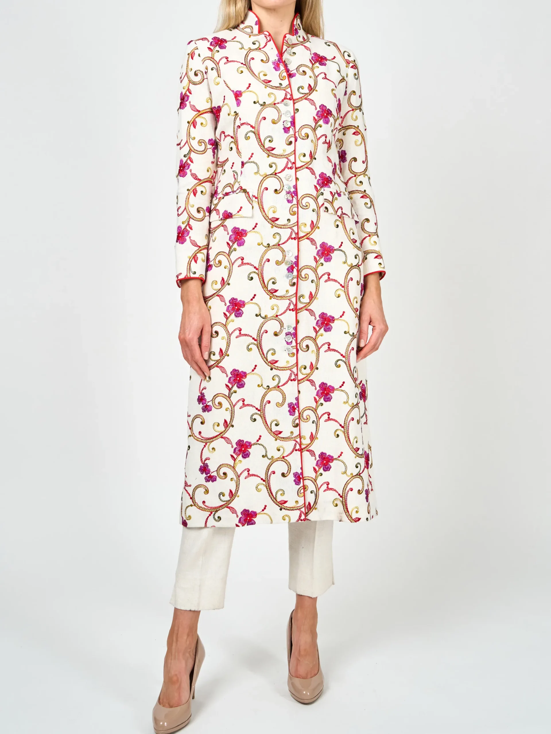Favourbrook Carnaby Coat Ivory Windsor Linen-Women Mother Of The Bride | Jackets & Coats
