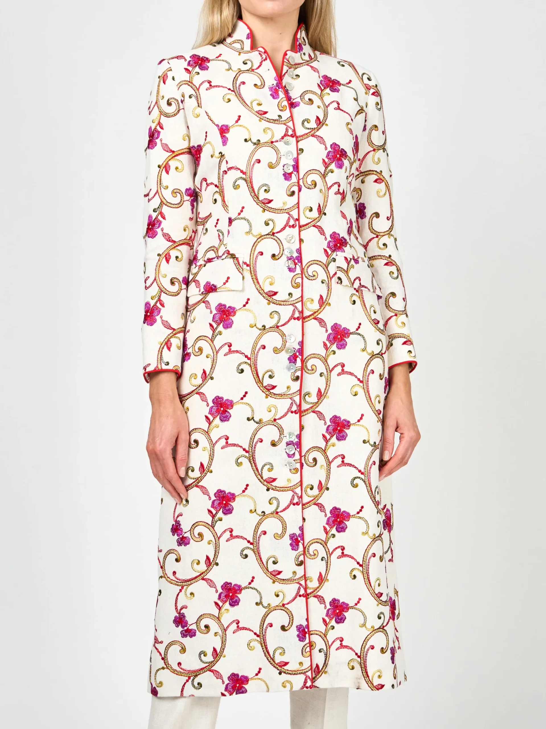 Favourbrook Carnaby Coat Ivory Windsor Linen-Women Mother Of The Bride | Jackets & Coats