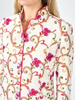 Favourbrook Carnaby Coat Ivory Windsor Linen-Women Mother Of The Bride | Jackets & Coats