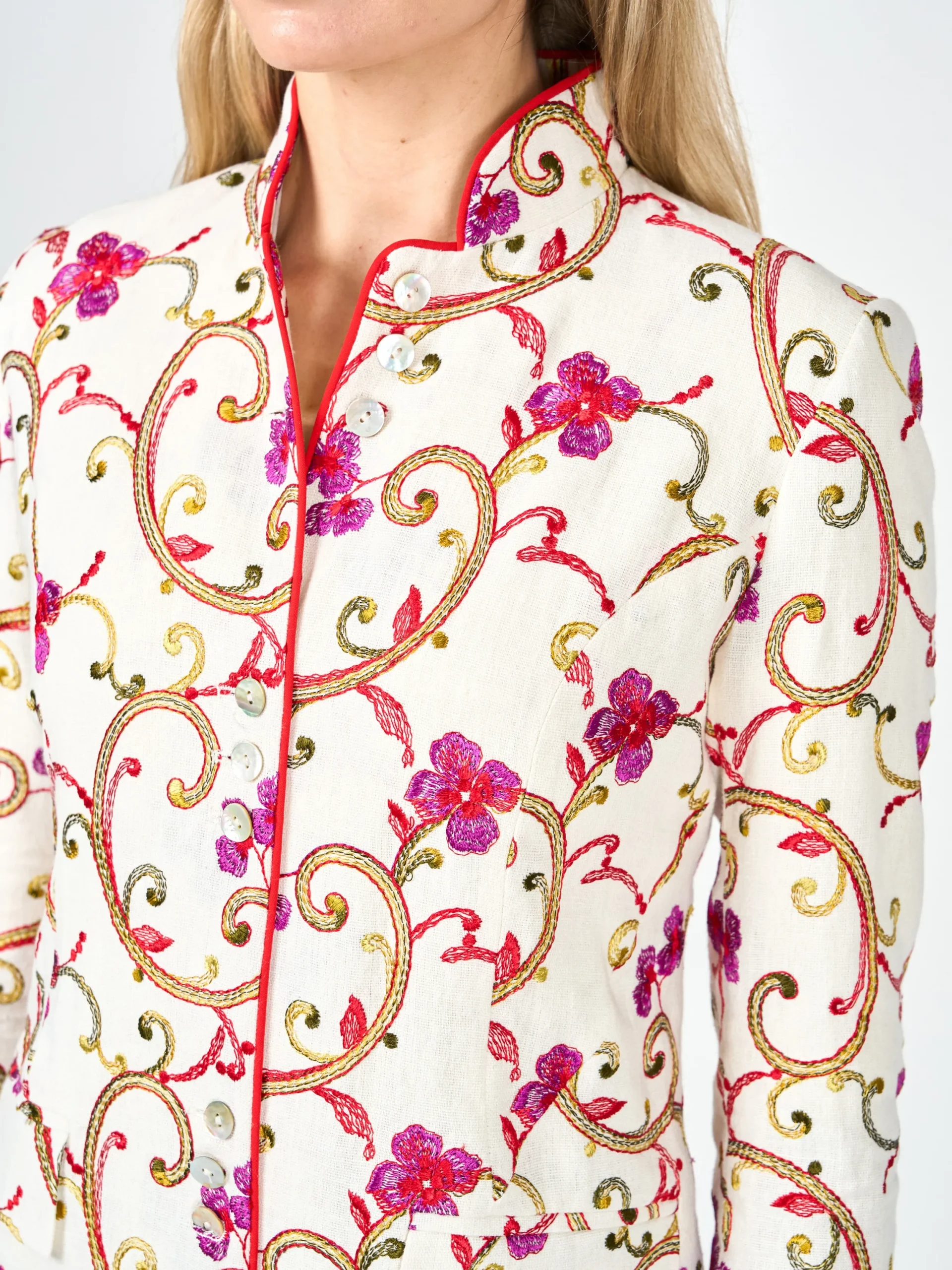 Favourbrook Carnaby Coat Ivory Windsor Linen-Women Mother Of The Bride | Jackets & Coats