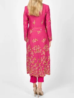 Favourbrook Carnaby Coat Peony Fenton Crease Resistant Linen-Women Mother Of The Bride | Jackets & Coats