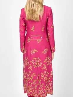 Favourbrook Carnaby Coat Peony Fenton Crease Resistant Linen-Women Mother Of The Bride | Jackets & Coats